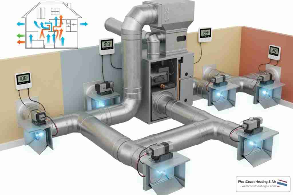 Furnace zone control systems