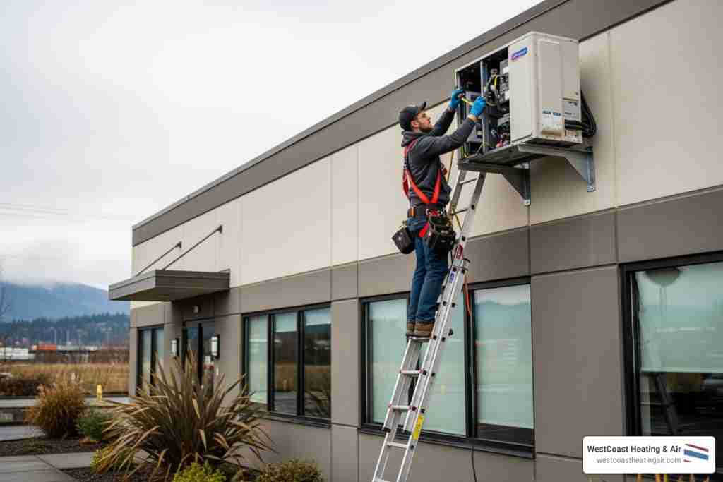 commercial ductless heating maintenance in puyallup, wa